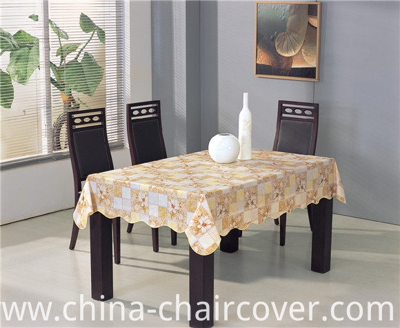 Oko-Tex 100 Full Color PVC Printed Tablecloth with Non-Woven/Spunlace Backing